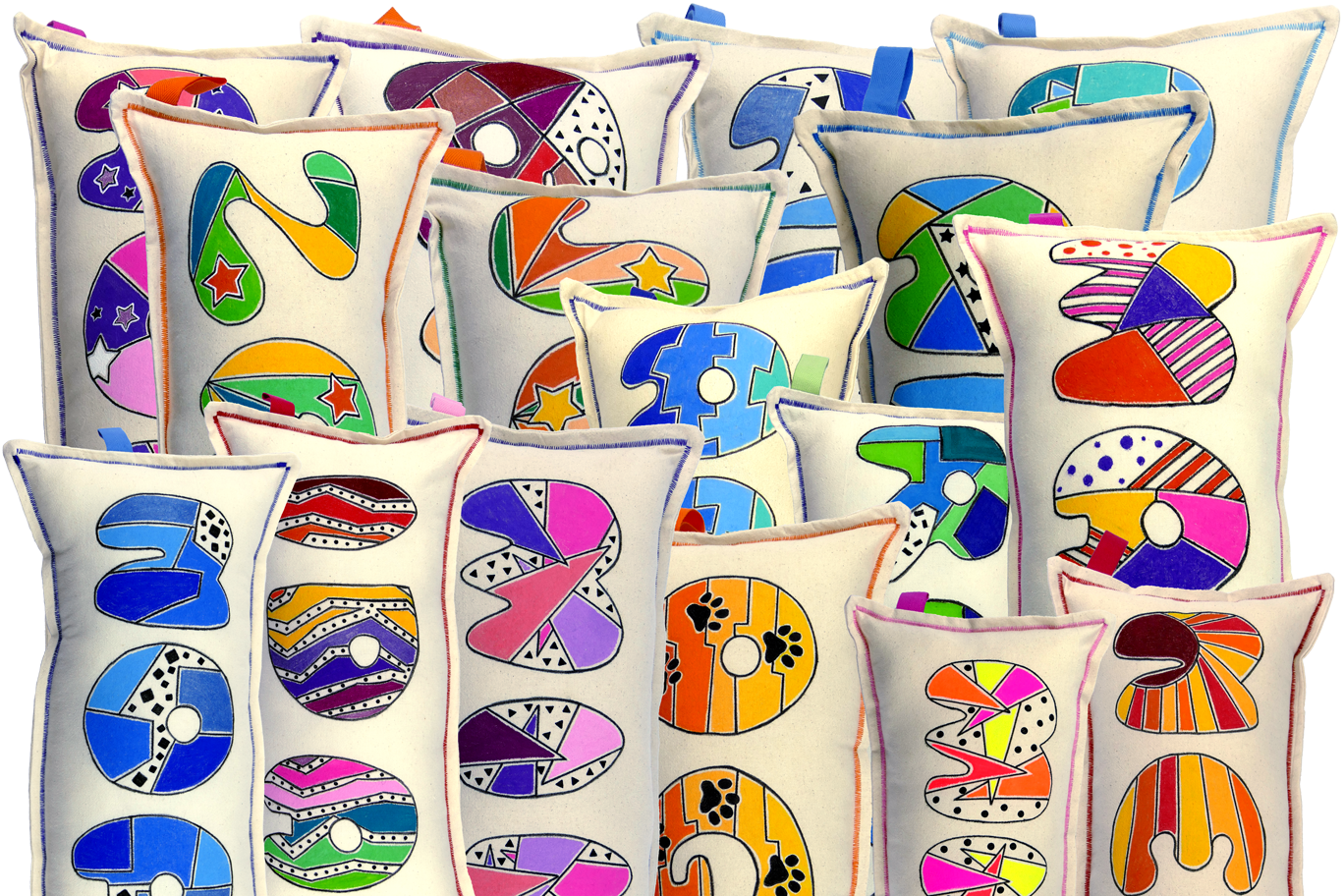 Group of Funky Cushions
